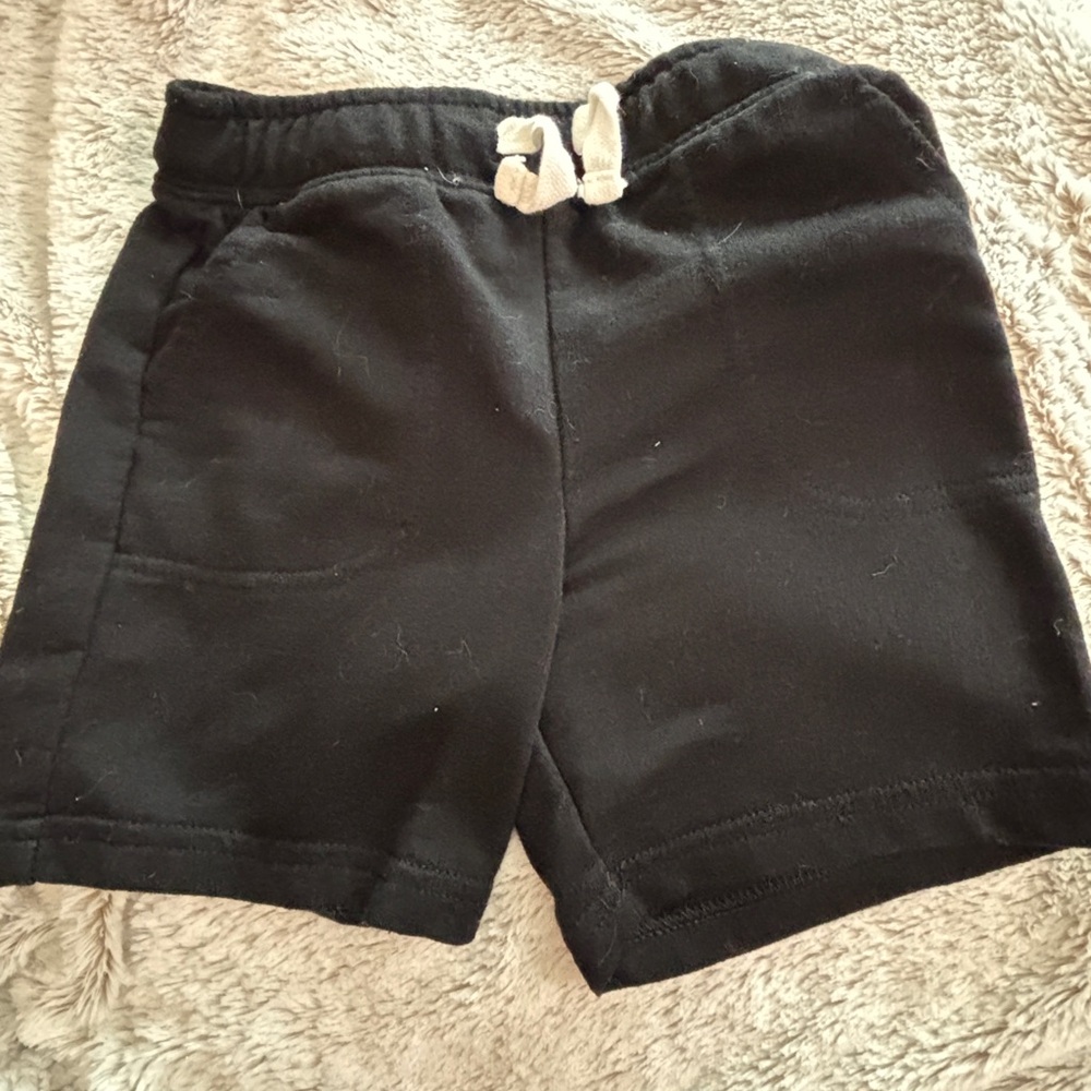 Cat & Jack Black Kids Shorts with Drawstring
